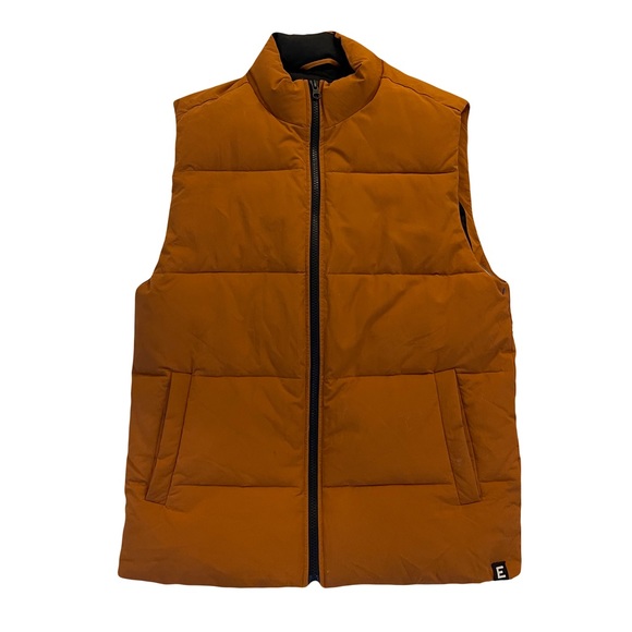 Perfect Condition EVERLANE ReNew Puffer Vest in Rust (XS) - Picture 4 of 7